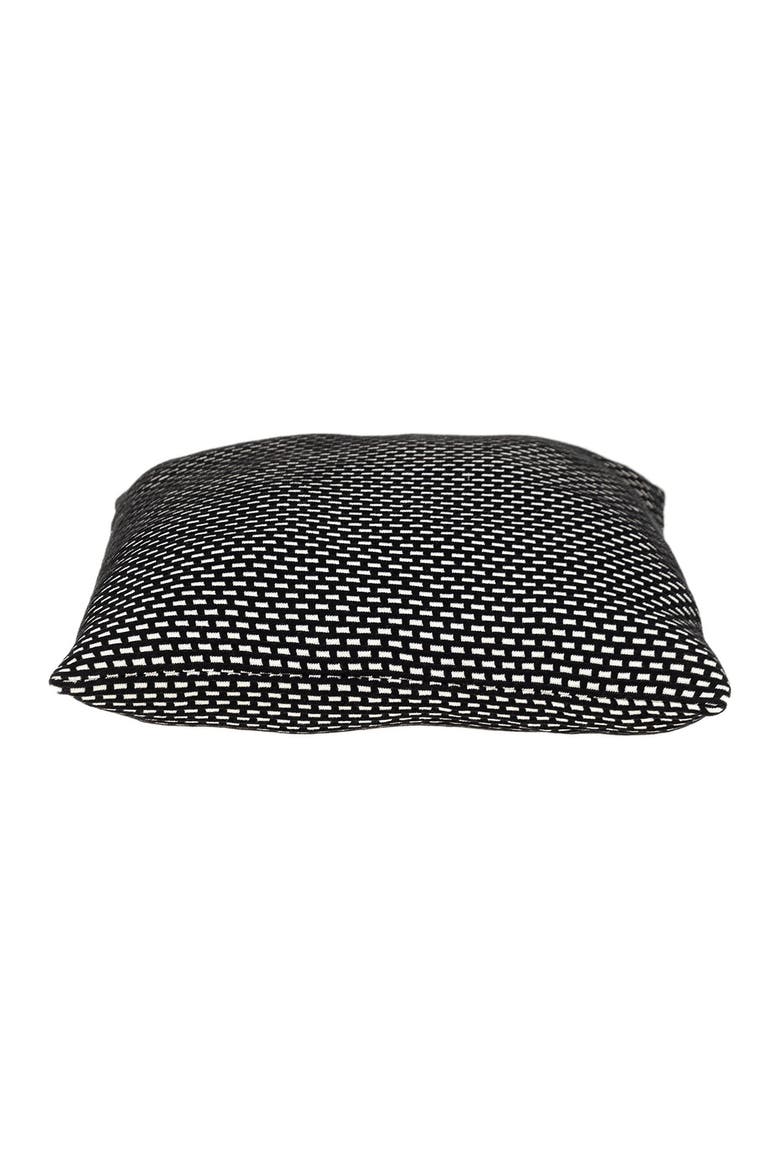 Tuxedo Transitional Black Throw Pillow, Alternate, color, BLACK