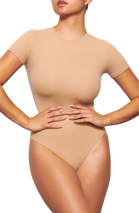 Beige bodysuit fashion