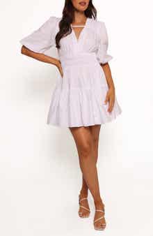 Petal & Pup Alessia Smocked Waist Cotton Minidress