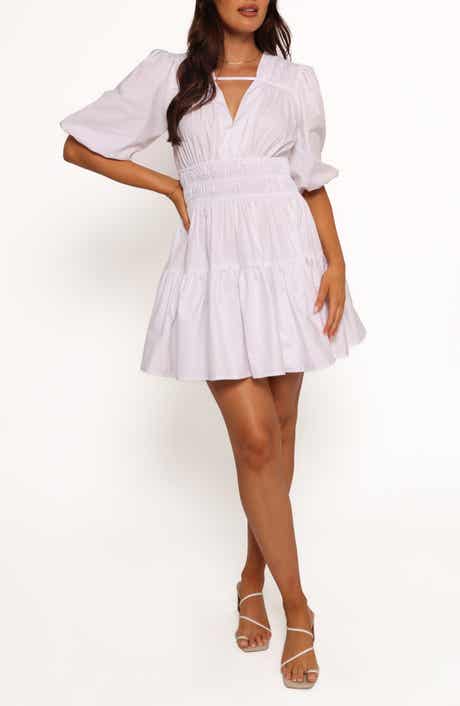 Petal & Pup Alessia Smocked Waist Cotton Minidress