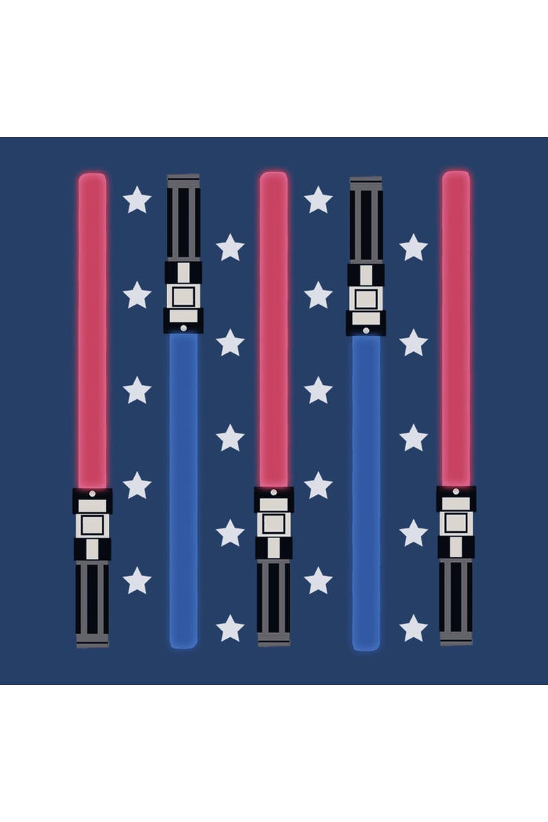 Boy's Star Wars Festive Lightsabers  Graphic T-Shirt, Alternate, color, Navy Blue Heather