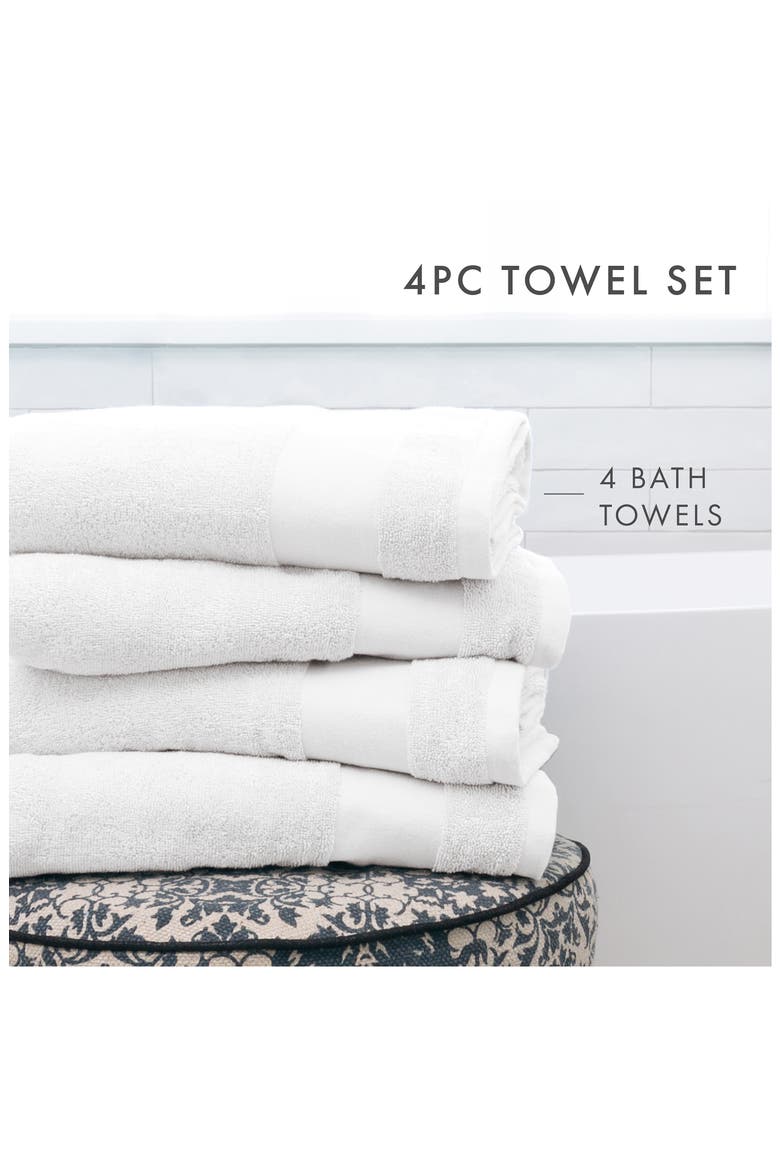 Ultrasoft Cotton Towel Set, Alternate, color, WHITE
