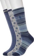 Original Penguin Marled Stripe 3-Pack Crew Socks