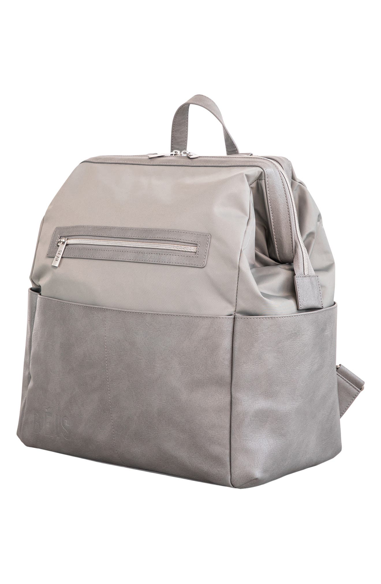 Béis The Backpack Diaper Bag, Alternate, color, Grey