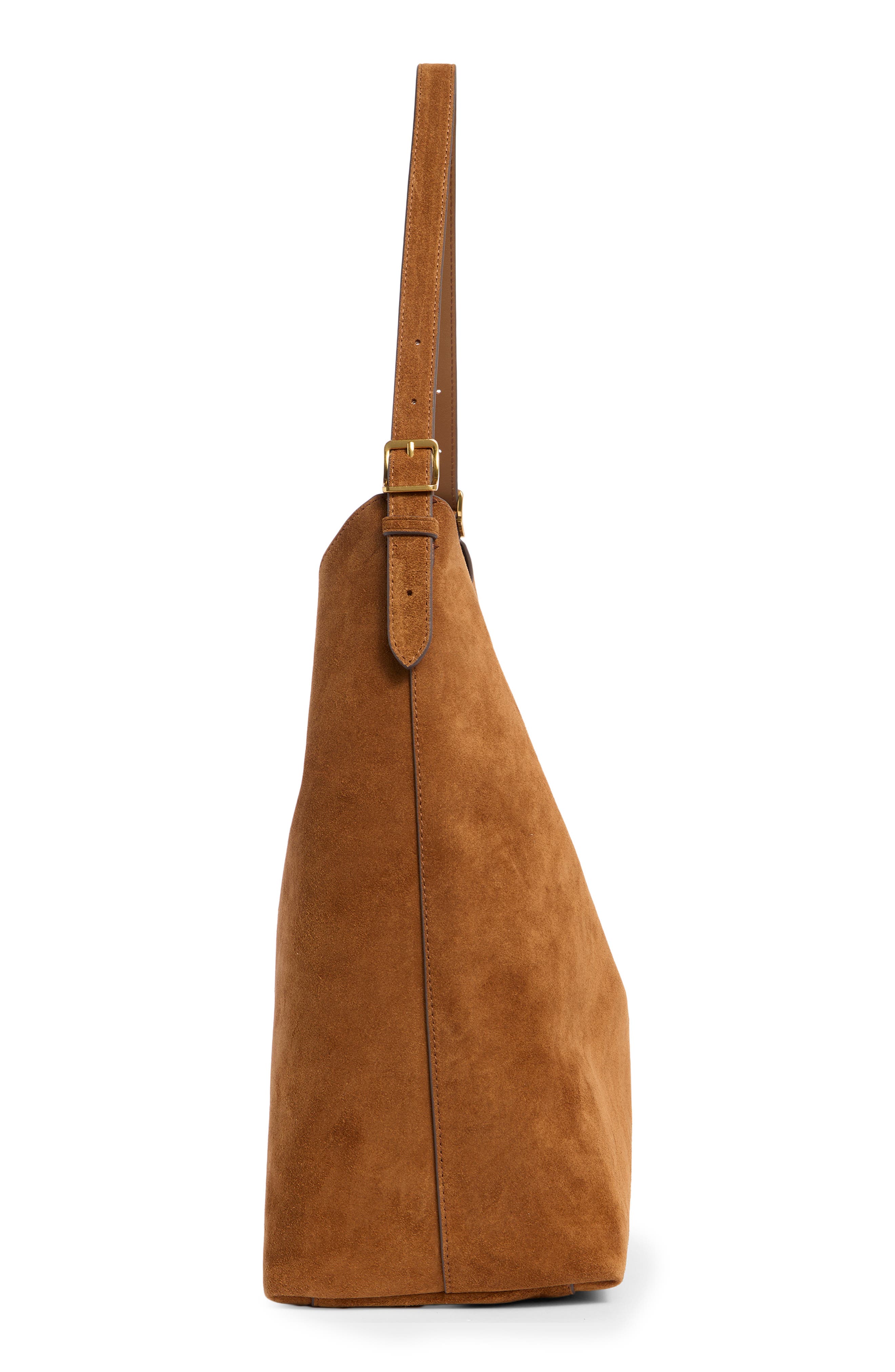 Rebecca Minkoff Megan Leather Hobo Bag, Alternate, color, Cannella