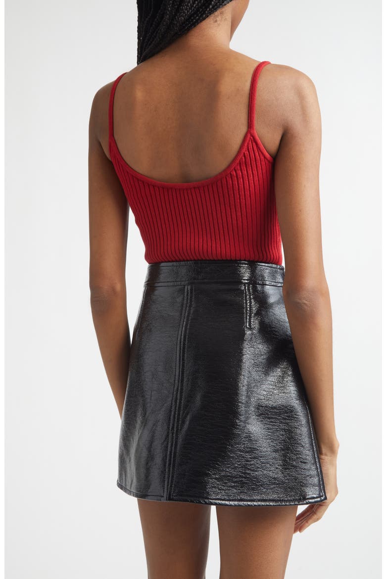 Logo Rib Tank Top, Alternate, color, RED