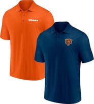 FANATICS Men's Fanatics Branded Navy/Orange Chicago Bears Dueling Two-Pack Polo Set