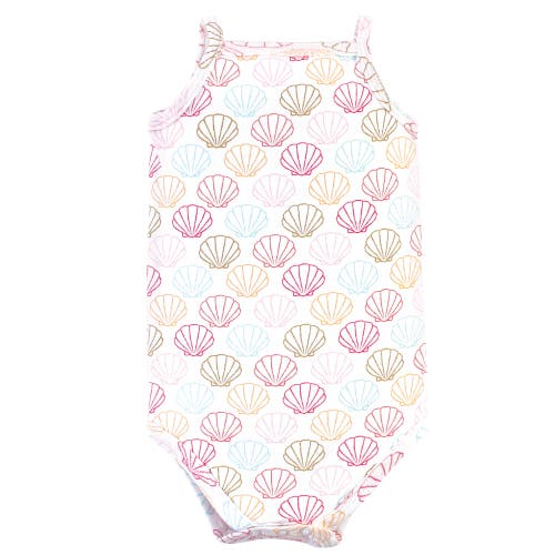 Little Treasure 3pk Sleeveless Bodysuits In Multi