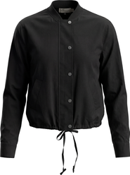 The Norway Club Cotton Snap Button Drawstring Hem Bomber Jacket