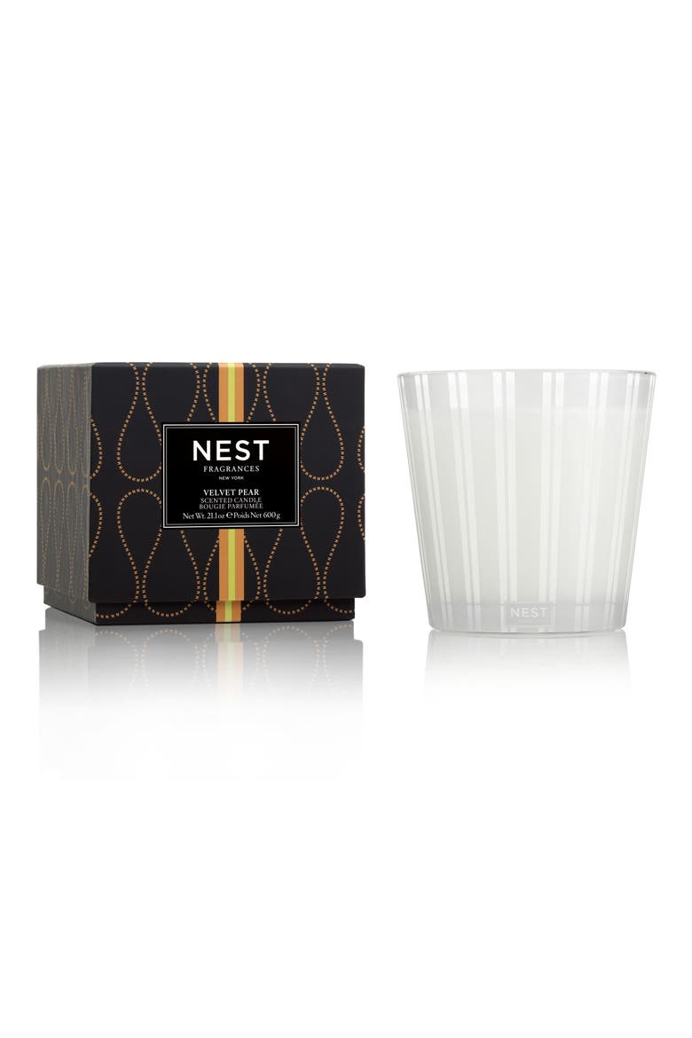 Velvet Pear Scented Candle, Alternate, color, NO COLOR