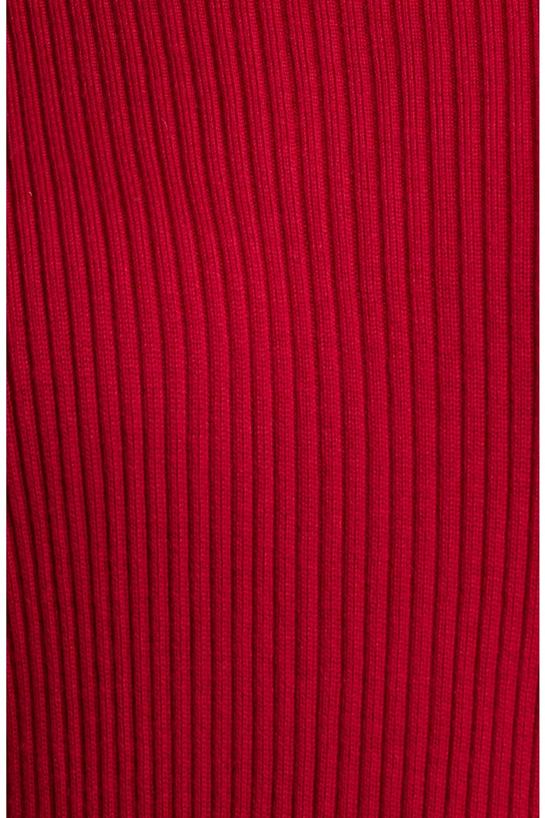 Merino Wool Crewneck Sweater, Alternate, color, RUBY