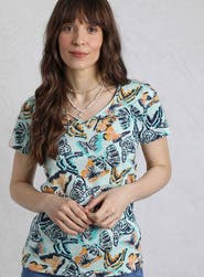Weird Fish Merica Printed Jersey T-Shirt