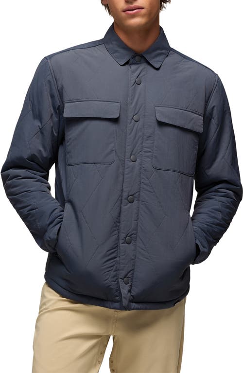 Prana Encinitas Quilted Jacket In Blue