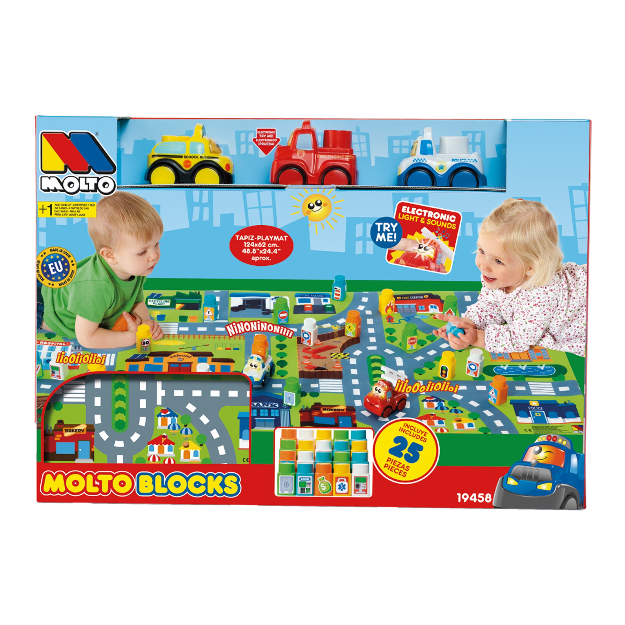 Molto Y Cia Playmat Block Set With 3 Cars | Nordstrom