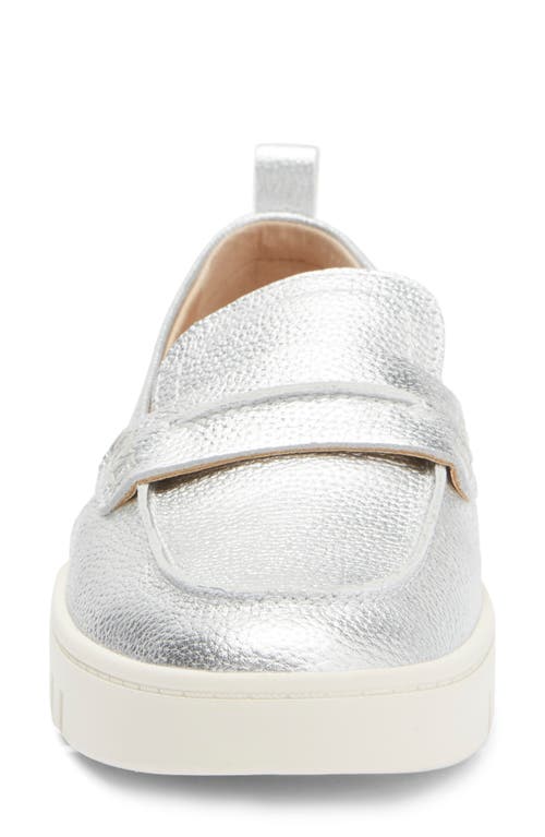 Vionic Chantel Penny Loafer Slip-on Sneaker In Silver