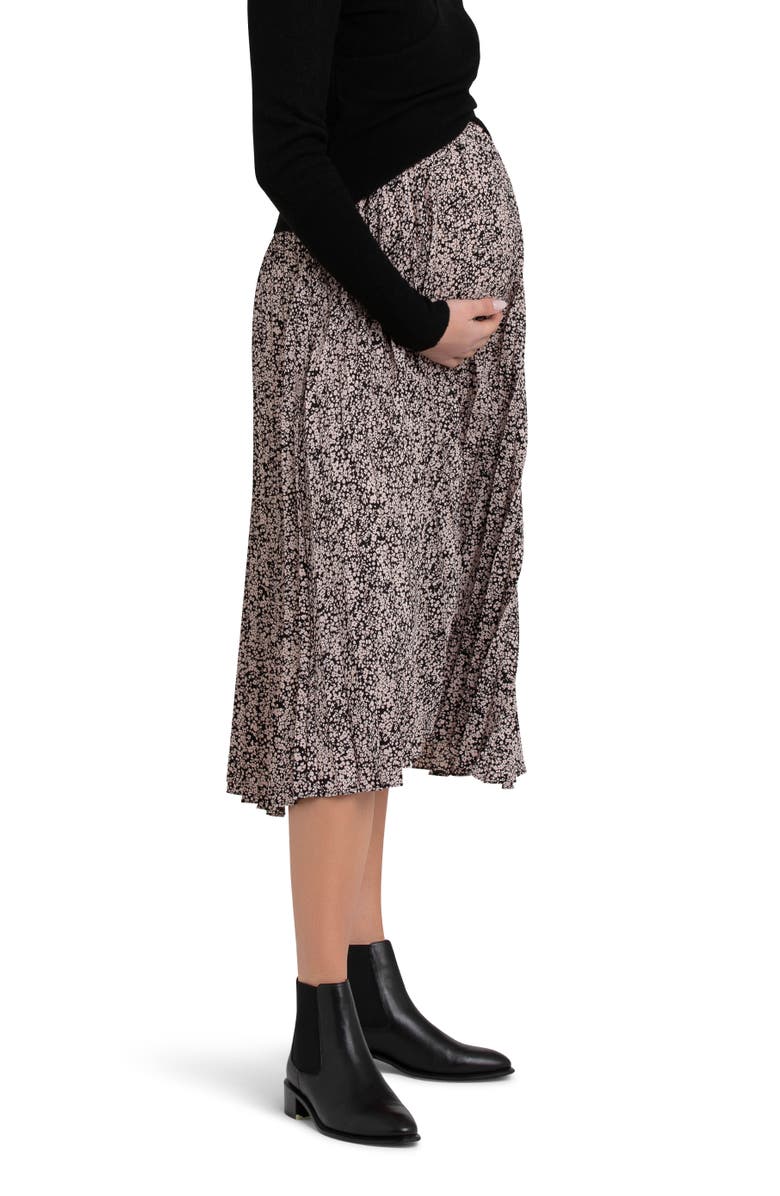 Ripe Maternity Florence Pleat Skirt, Alternate, color,