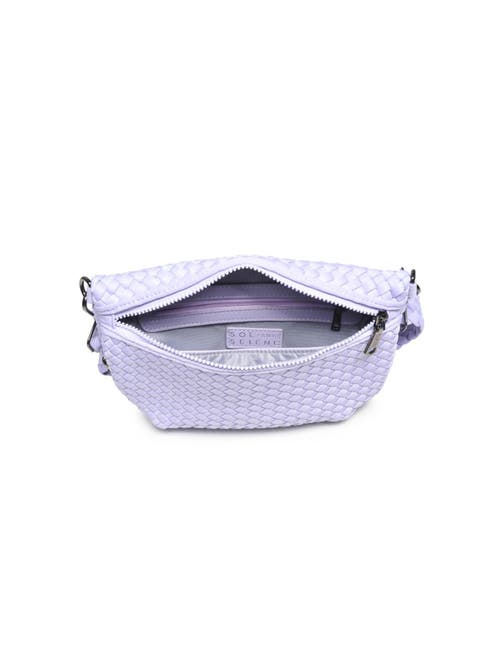 Sol And Selene Ethereal - Woven Neoprene Crossbody Bag In Lilac