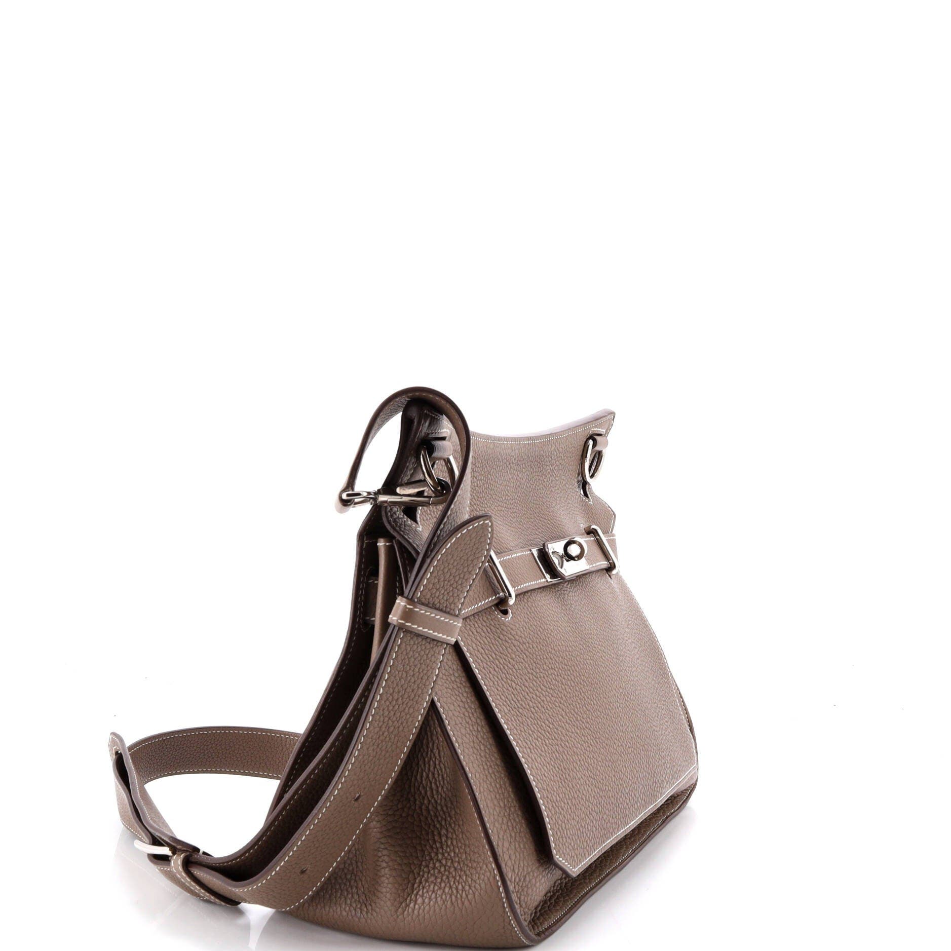Pre-Owned Hermes Jypsiere Bag Clemence 34, Alternate, color, Etoupe