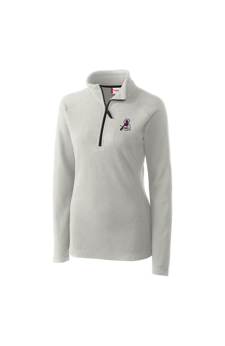 Cutter & Buck Women's Cutter & Buck  Silver Springfield Cardinals Clique Summit Performance Fleece Half-Zip Pullover Jacket, Alternate, color, 