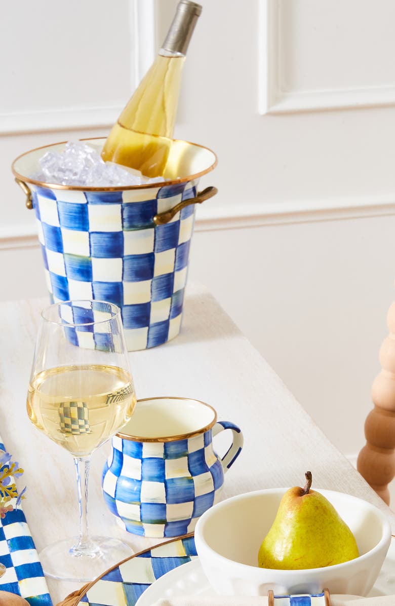 MACKENZIE CHILDS Royal Check Wine Cooler, Alternate, color, 