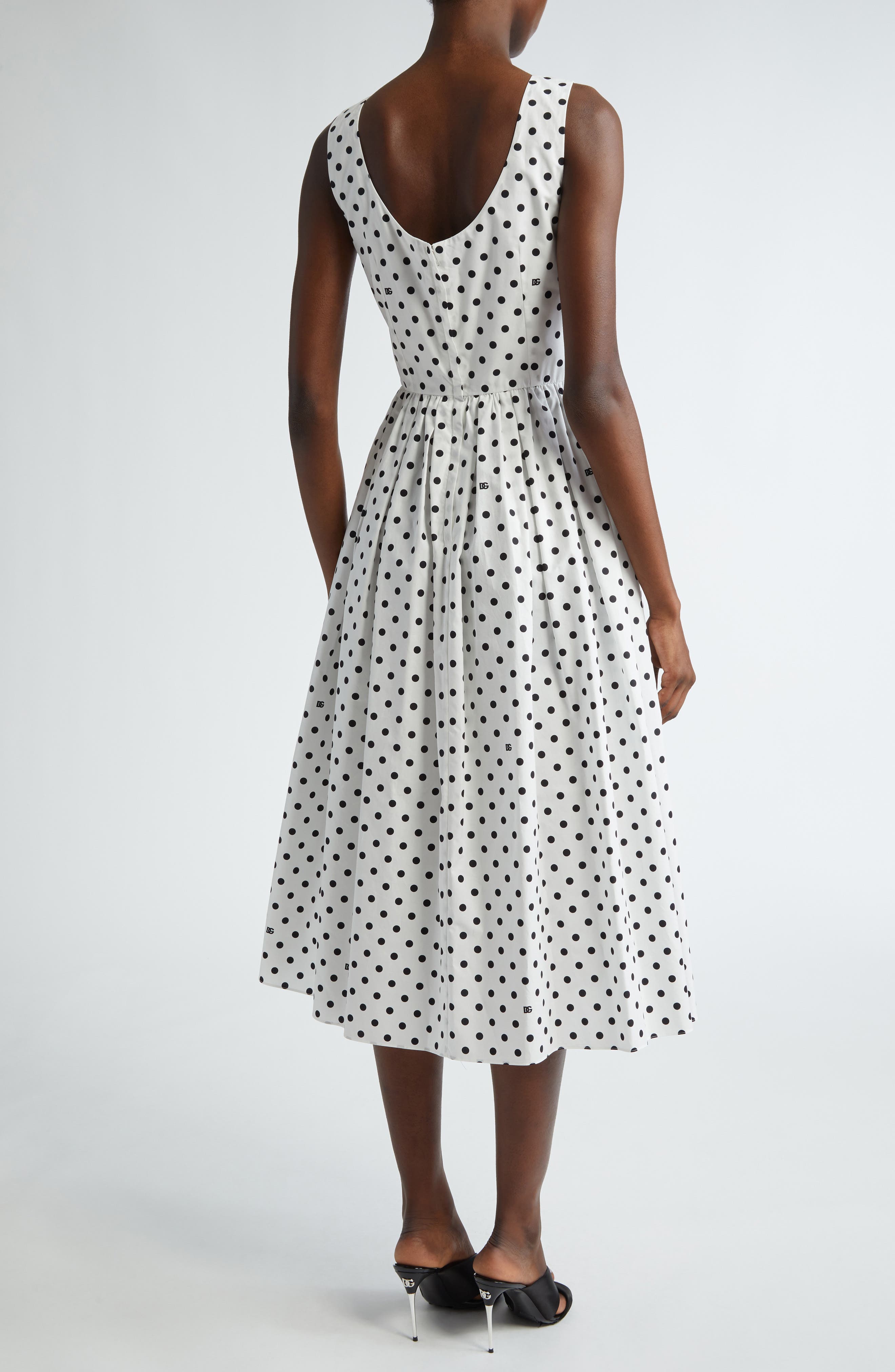 women's polka dot dress Scarlett Midi Style it with sandals or kitten heels for an effortless look perfect for upcoming events Free Assembly Women's and Women's
