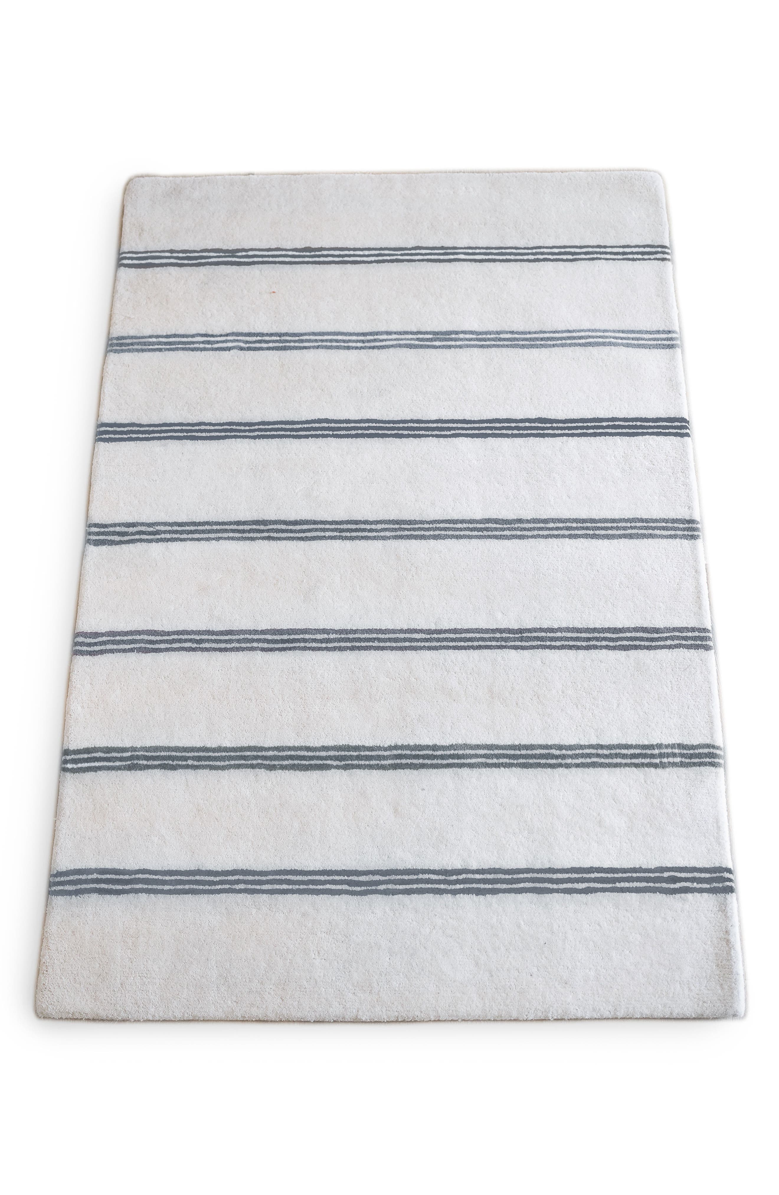 Pehr Grey Stripe Wool Rug | Nordstrom