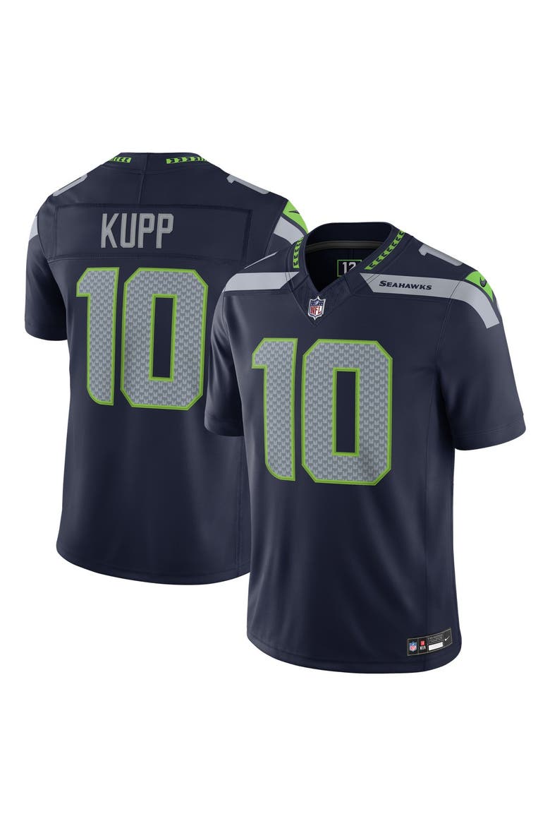 Men's Nike Cooper Kupp College Navy Seattle Seahawks Team Vapor F.U.S.E. Stitched Limited Jersey, Main, color, College Navy