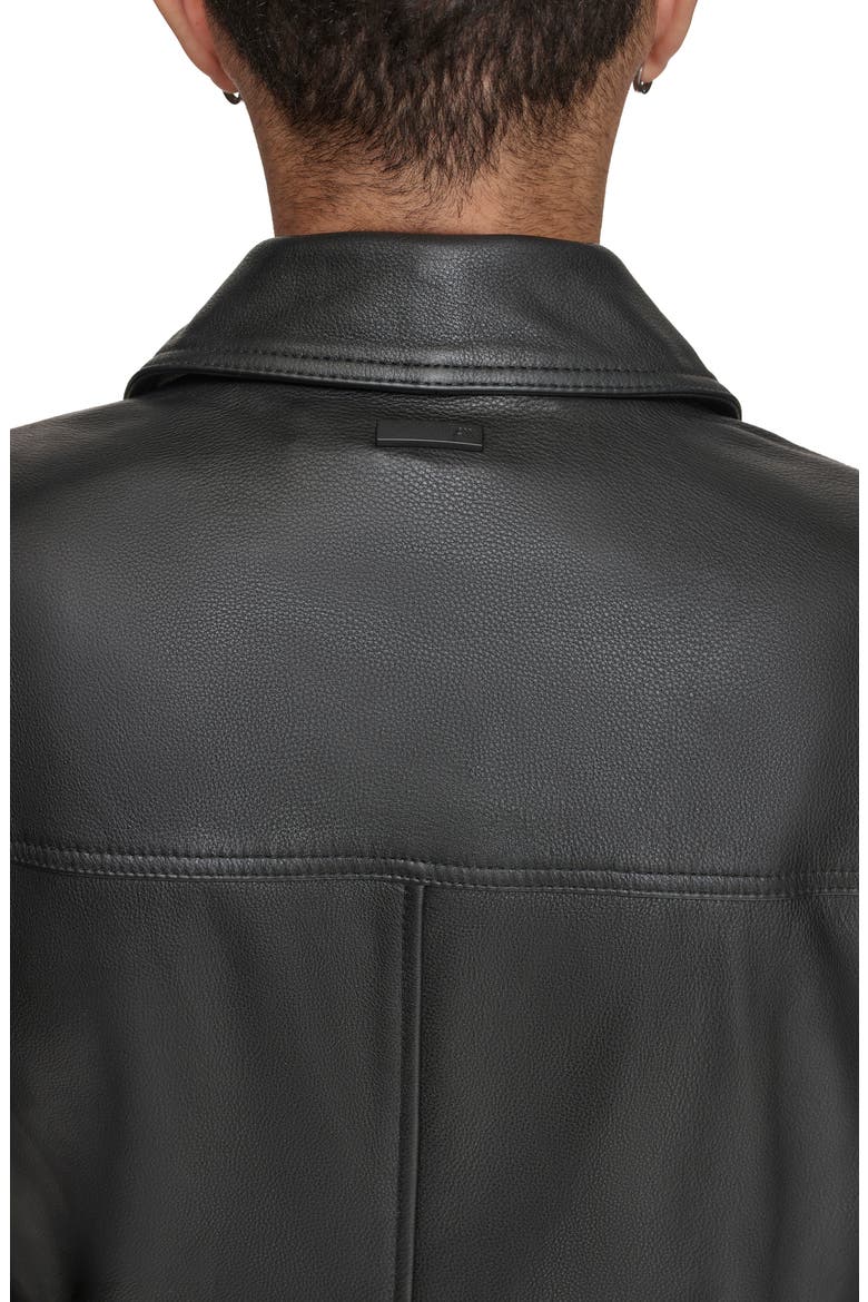 Clayton Leather Jacket, Alternate, color, BLACK
