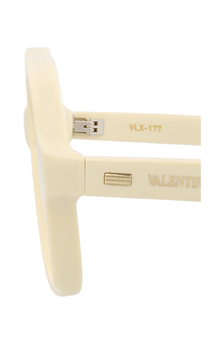 Valentino 59mm Oversize Optical Frames, Alternate, color, Ivory Transparent