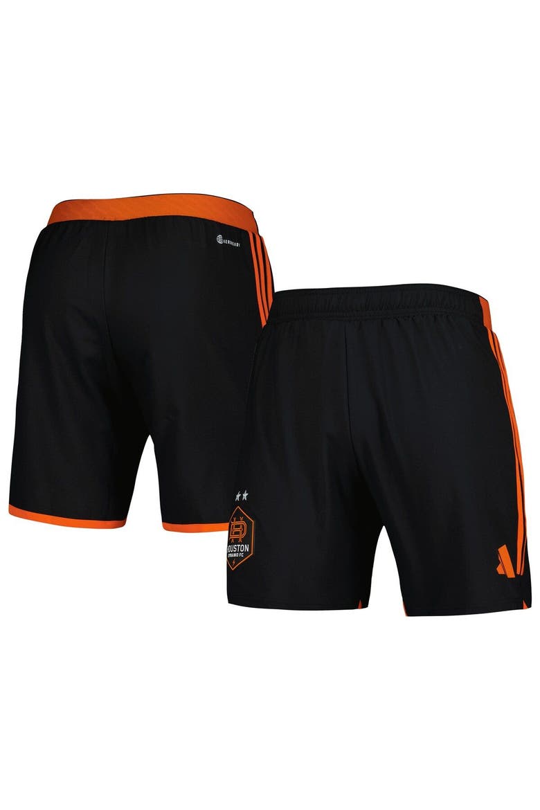Men's adidas Black Houston Dynamo FC 2023 Away AEROREADY Authentic Shorts, Main, color, Black
