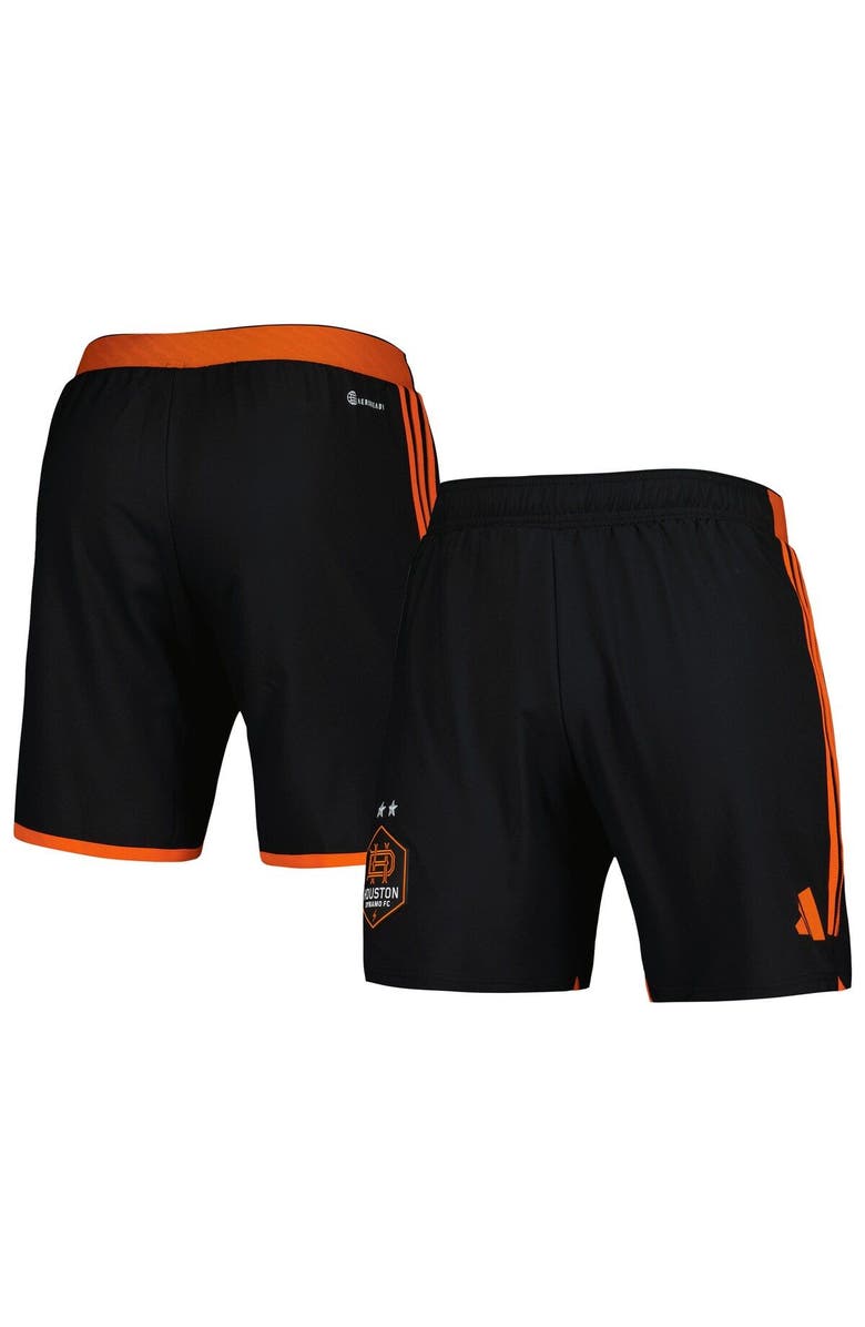 adidas Men's adidas Black Houston Dynamo FC 2023 Away AEROREADY Authentic Shorts, Main, color, Black