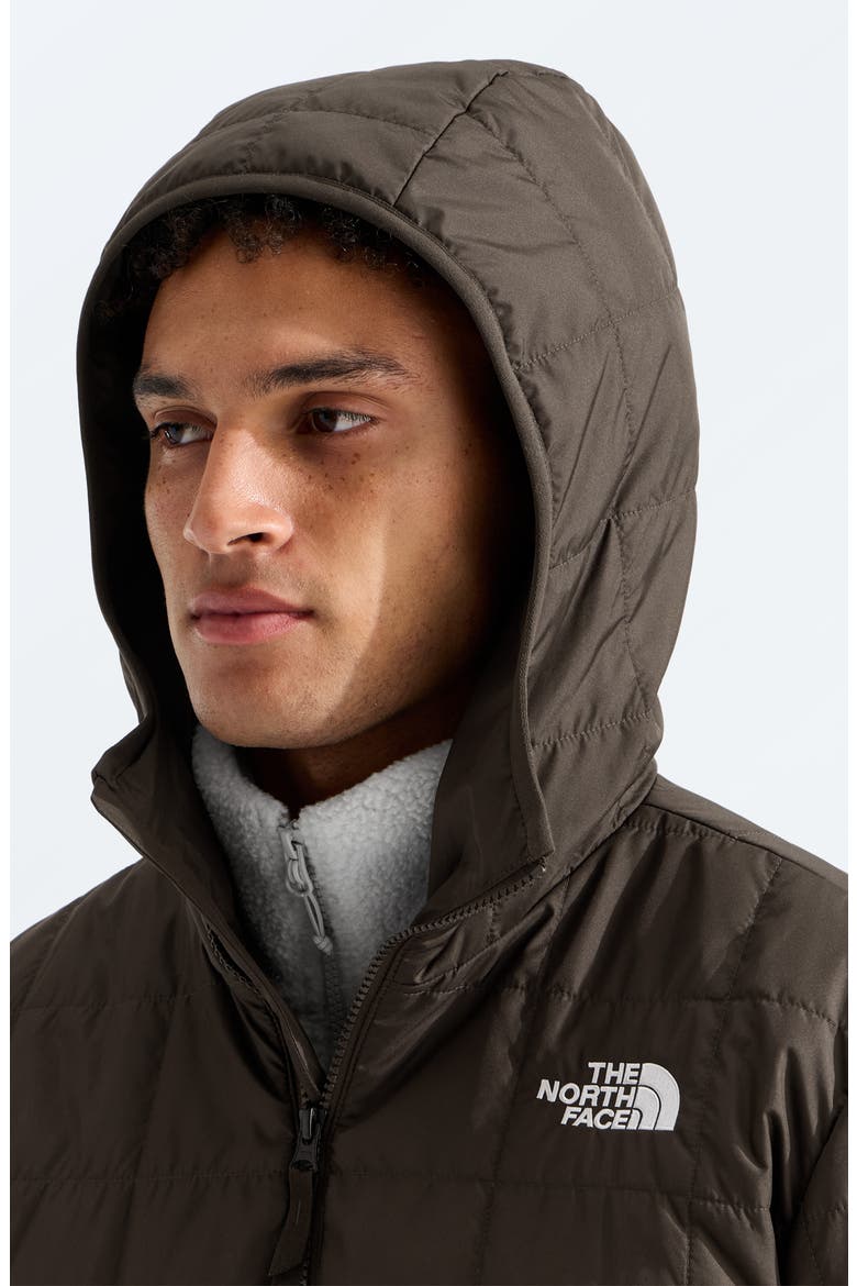 Junction Insulated Hooded Puffer Jacket, Alternate, color, DARK CHESTNUT