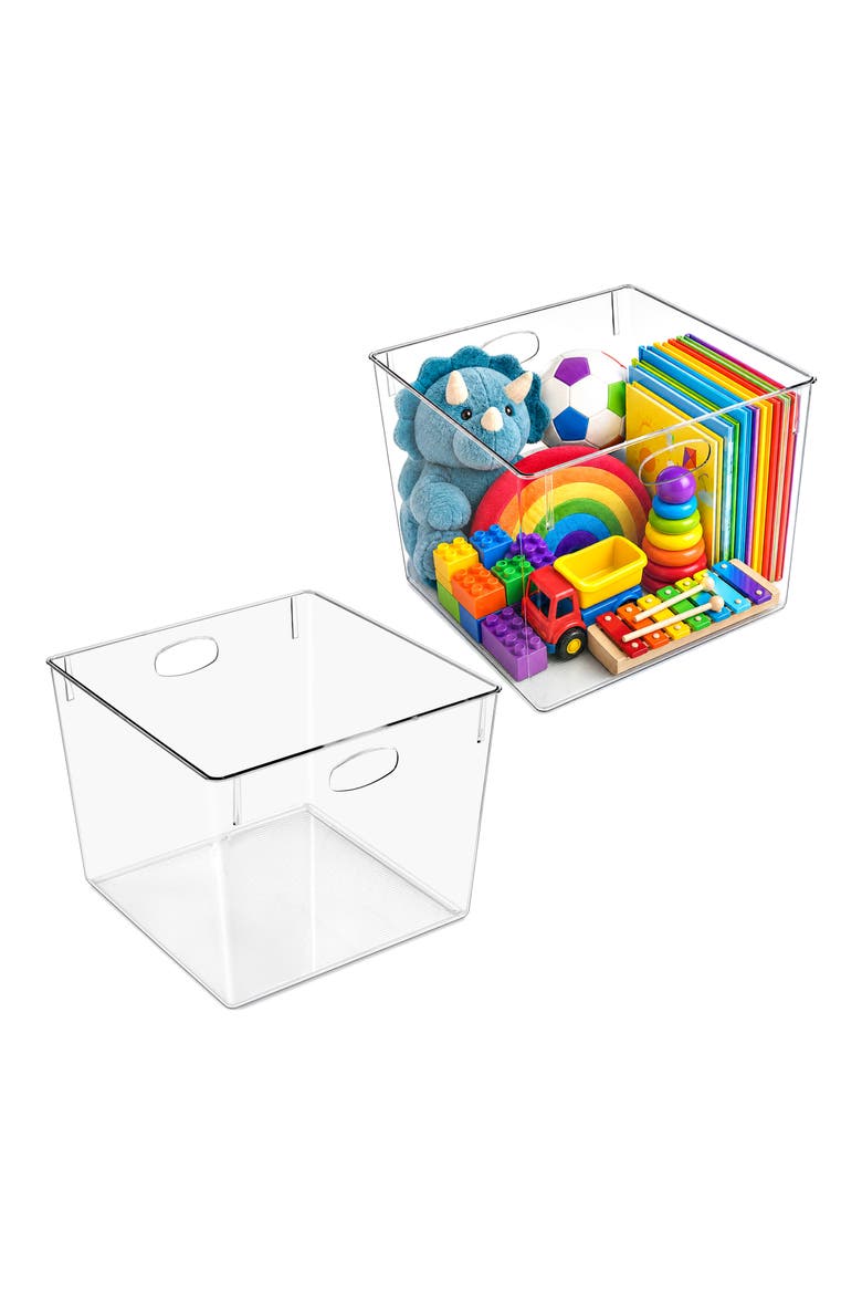 Set of 2 Extra Large Storage Bins, Main, color, NO COLOR