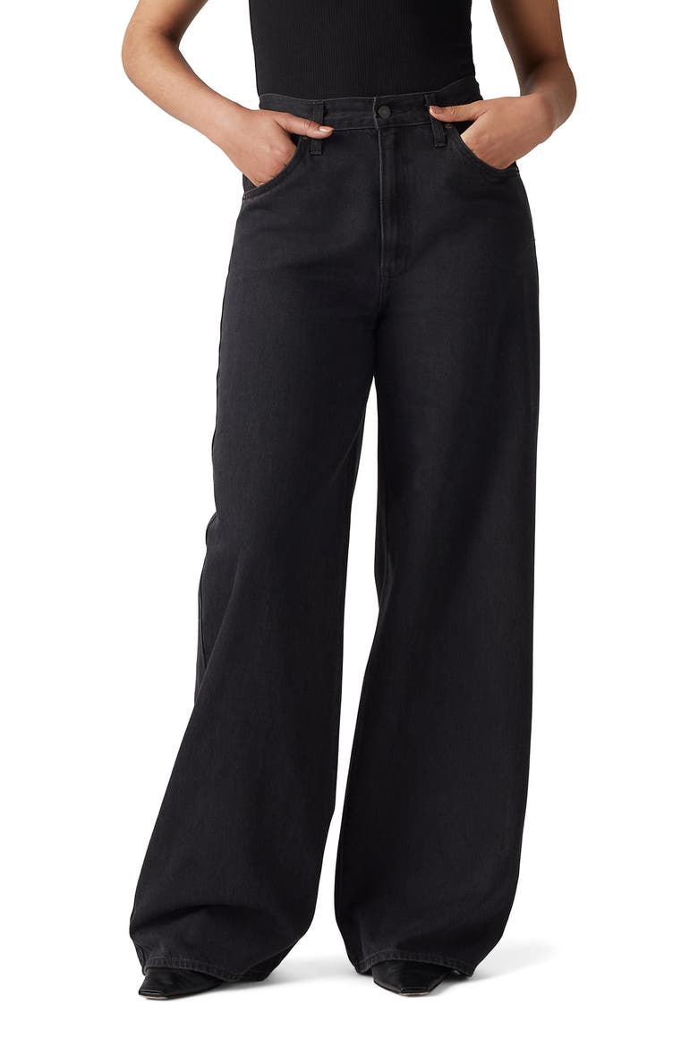 Cinch High Waist Baggy Wide Leg Jeans, Alternate, color, CAPTURING MOMENTS