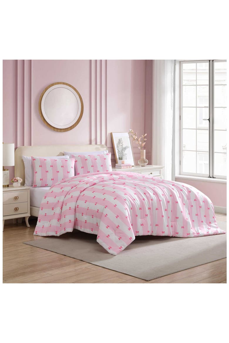 Bow Stripe 8-Piece Set, Alternate, color, BRIGHT PINK