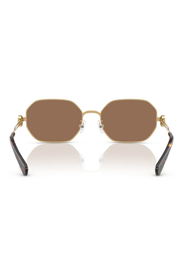 55mm Irregular Sunglasses, Alternate, color, GOLD