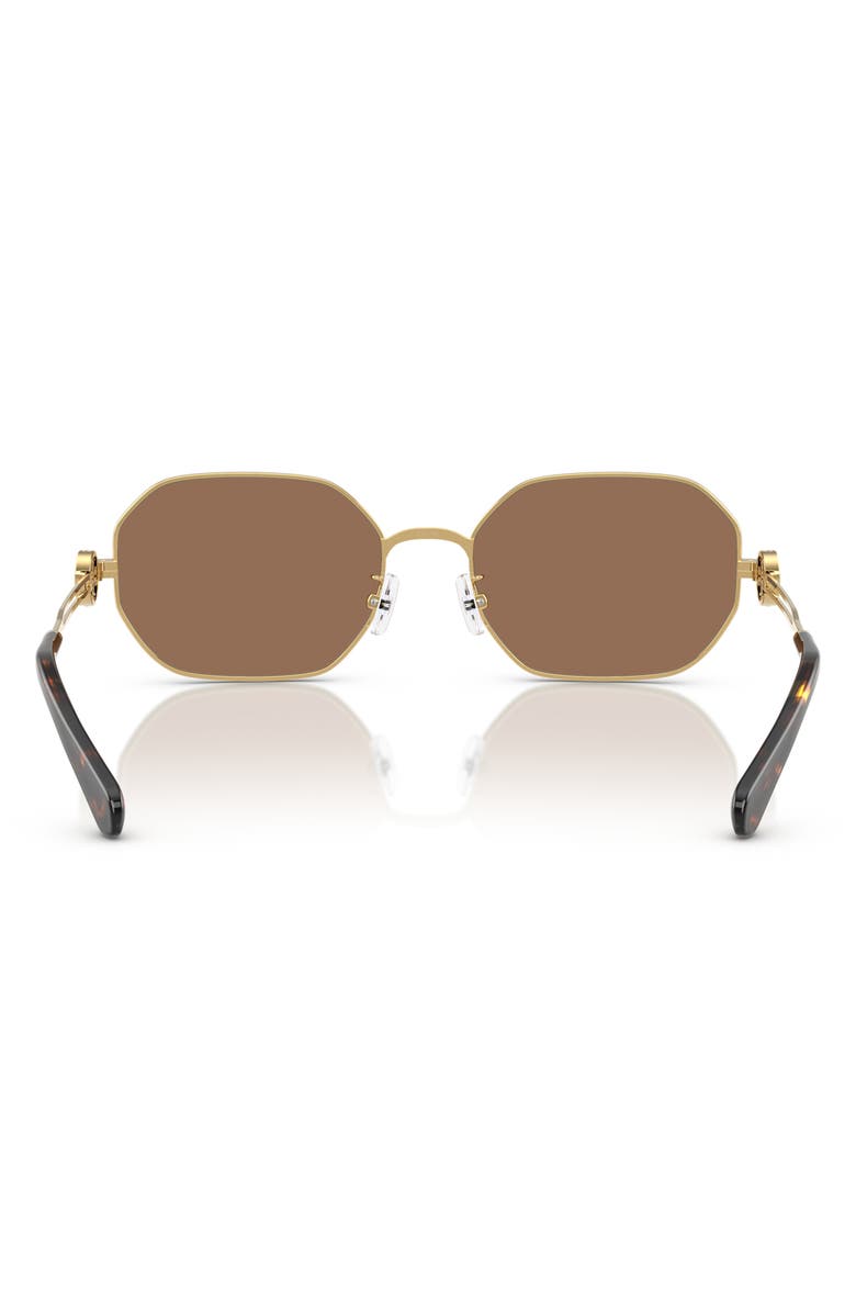 Tory Burch 55mm Irregular Sunglasses, Alternate, color, Gold