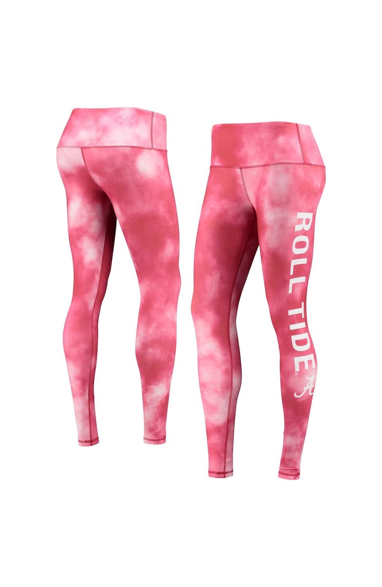ZOOZATZ Women's ZooZatz Crimson Alabama Crimson Tide Cloud Dye Mist Leggings, Main, color, 