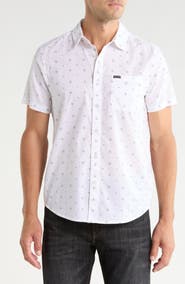 Brixton Charter Printed Short Sleeve Button-Up Shirt