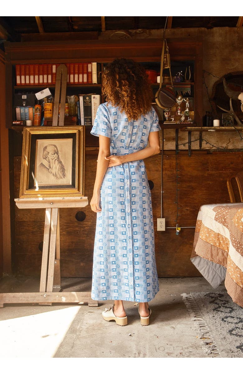 Ace & Jig Mette Button Back Belted A-line Maxi Dress, Alternate, color, Lisbon