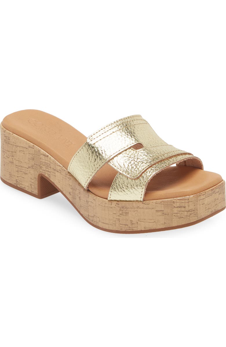 Cordani Marley Platform Slide Sandal, Main, color, Platino