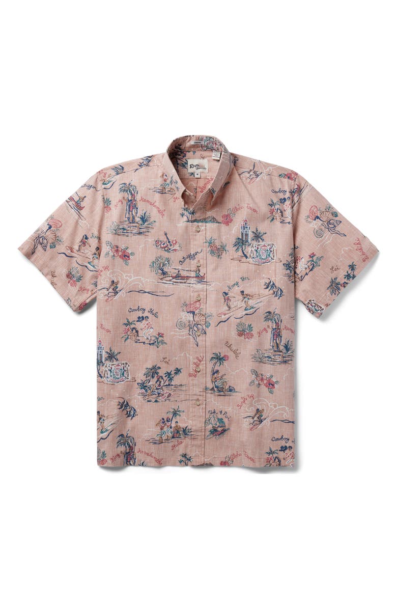 Reyn Spooner Classic Fit Hawaii 1959 Short Sleeve Button-Down Shirt, Main, color, 