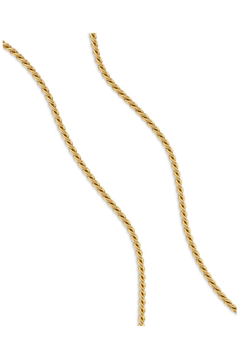 Sculpted Cable 18k Gold Chain Necklace, 3.7mm, Alternate, color, GOLD