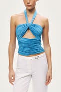 Nocturne Cut-Out Draped Blouse