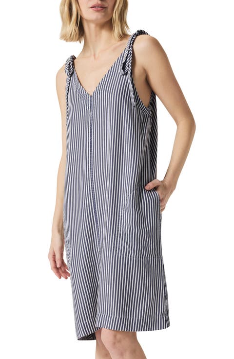 Halston Stripe Minidress
