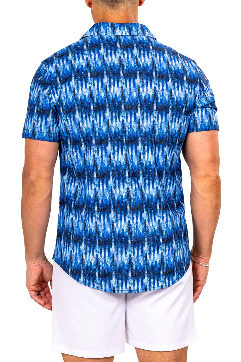 Marthy Blue Camp Shirt, Alternate, color, BLUE