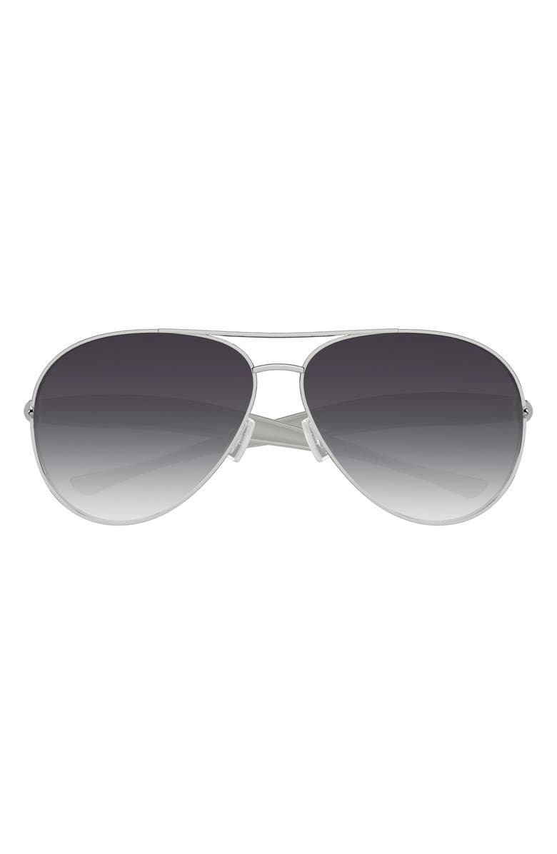 Bottega Veneta 64mm Oversize Pilot Sunglasses, Main, color, 