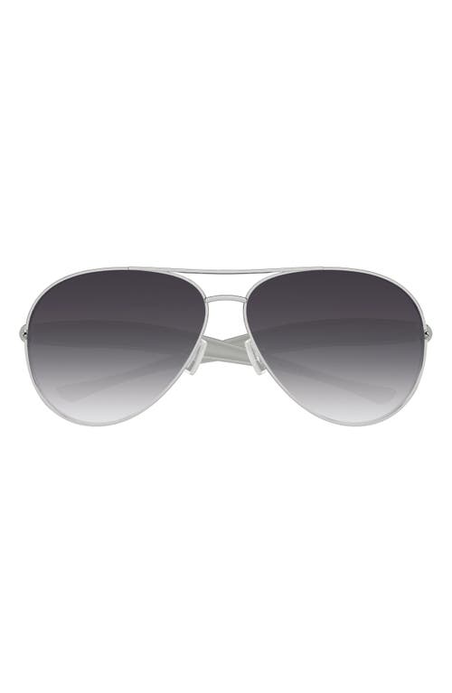 Bottega Veneta Bv1305s Linea Unapologetic 008 Silver Grey Sunglasses In Silver