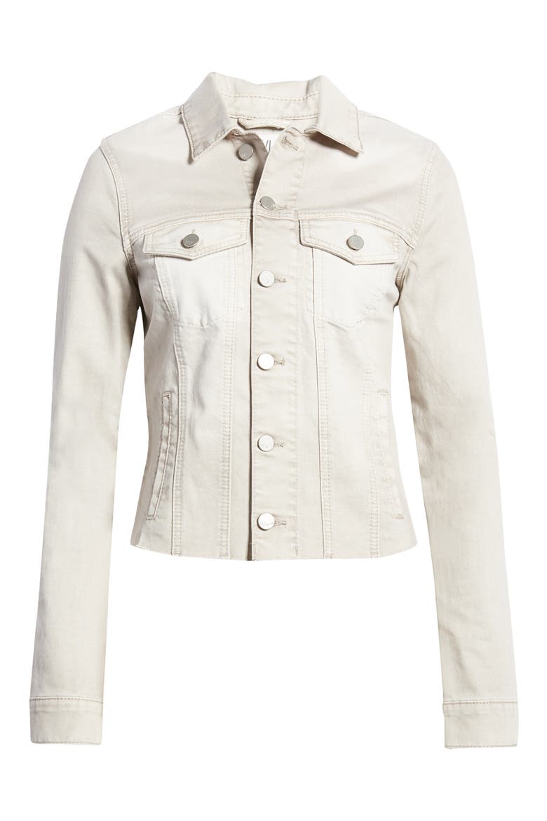 Raw Hem Denim Jacket, Alternate, color, MOTT