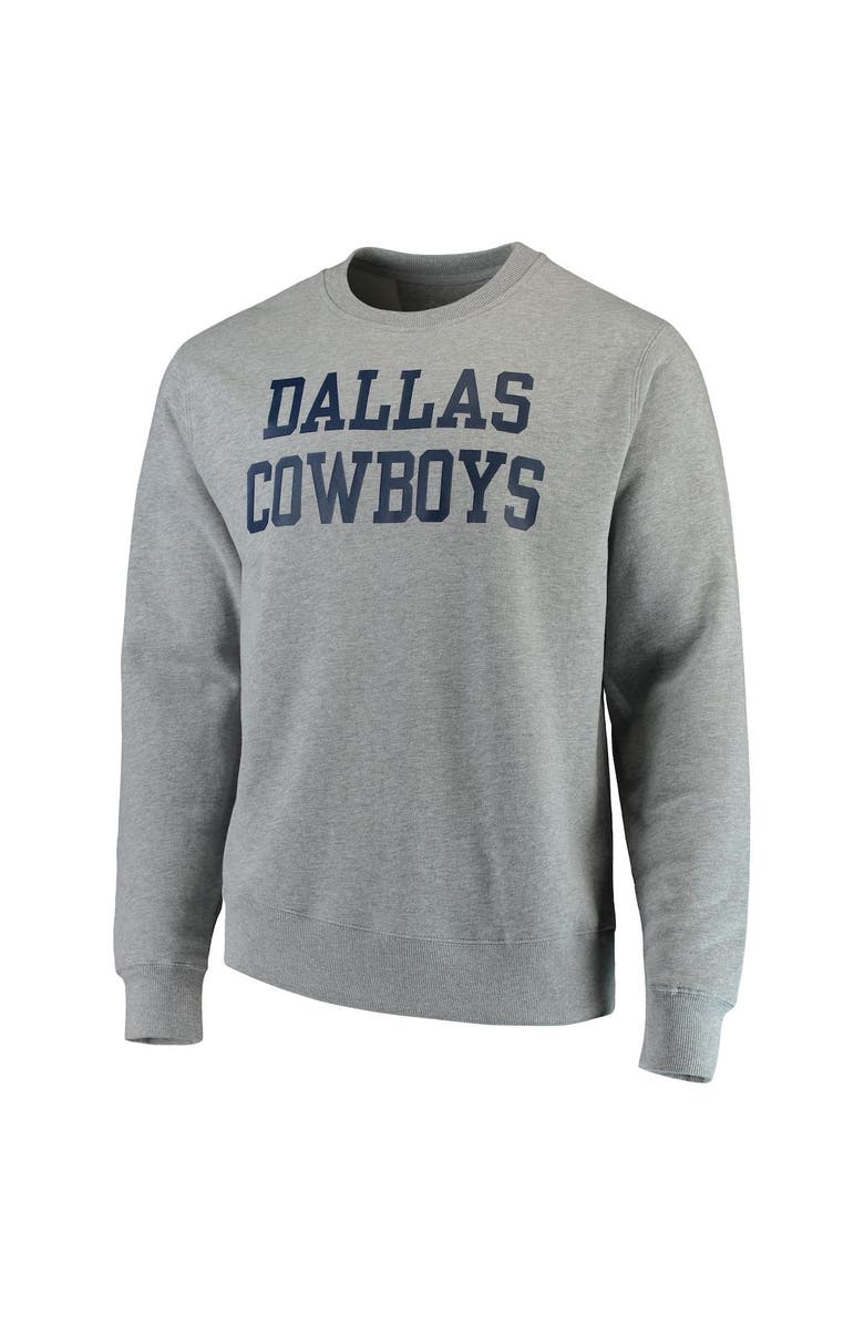 NFL Men's Heathered Gray Dallas Cowboys Coaches Crew Sweatshirt, Alternate, color, 